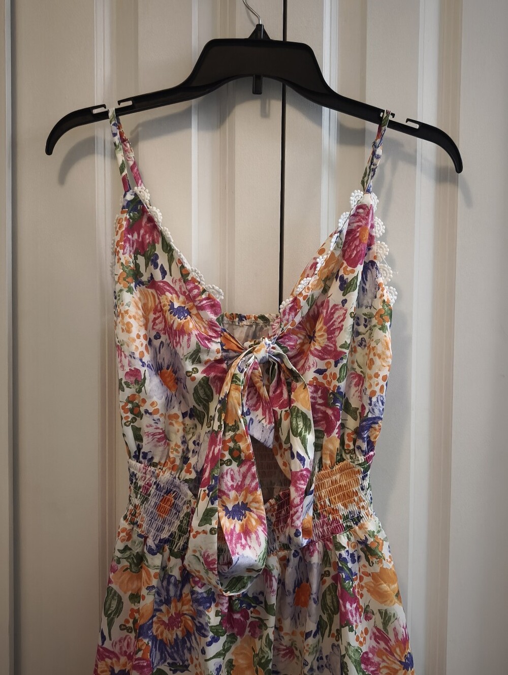 Sun Imperial Womens Floral Tie-Back Sundress - Picture 6 of 9